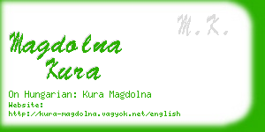 magdolna kura business card
